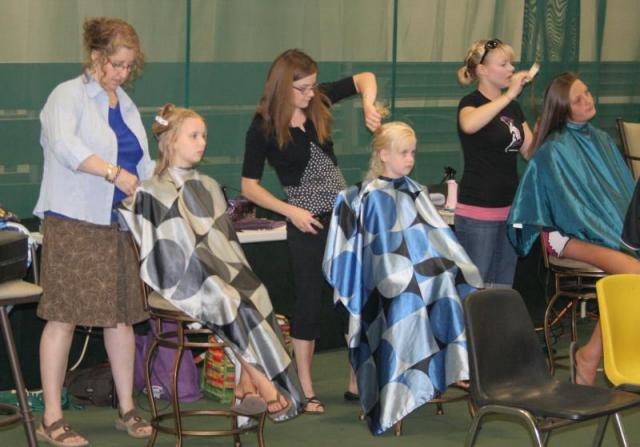 Many get ready for school services are donated by local businesses - such as hair cuts! File photo