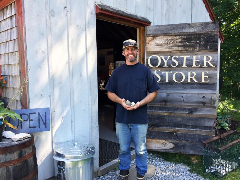 Ryan McPherson at his Glidden Point retail store on River Road in Edgecomb. SUZI THAYER/Boothbay Register