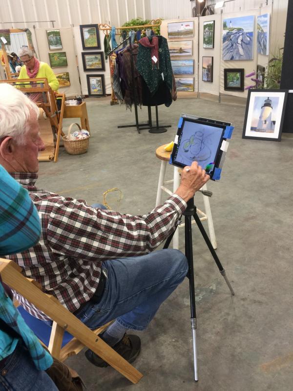 2017 Arts and Yachts Exhibit. JOSEPH CHARPENTIER/Boothbay Register