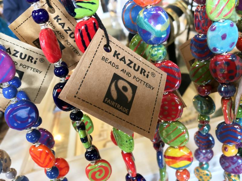 Ceramic beadwork made by Kenyan women will be featured at a trunk show at Calypso Sept. 8. SUZI THAYER/Boothbay Register