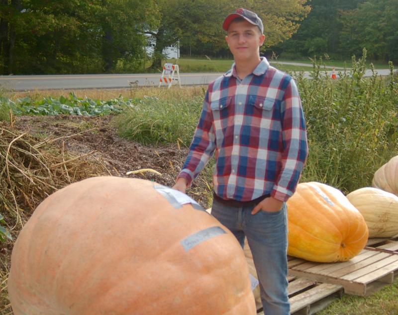 Nobleboro grower Ethan Spear. ART MAYERS/Boothbay Register