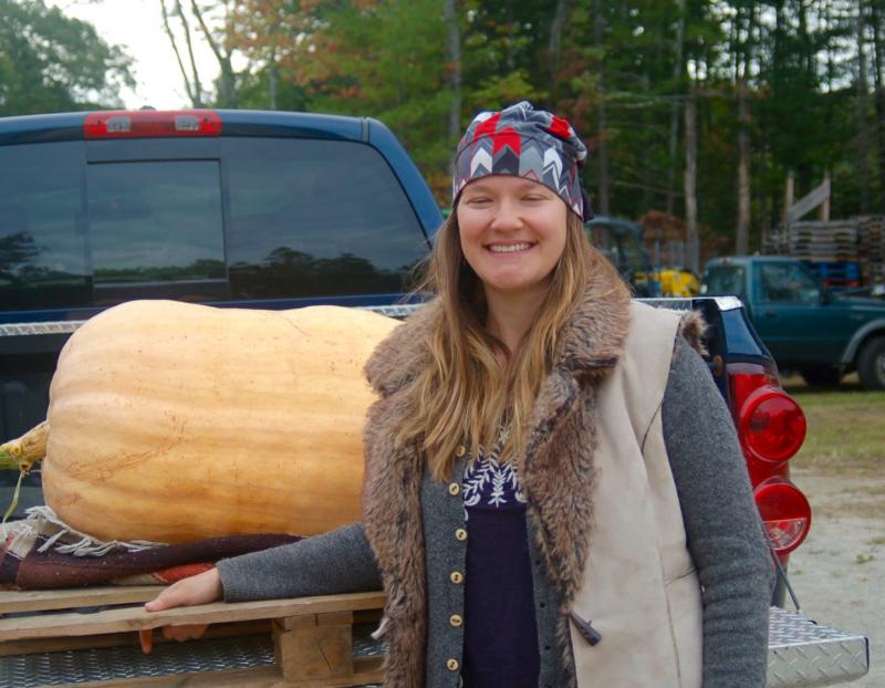 Mandy Winne of Georgetown is a second year grower. ART MAYERS/Boothbay Register