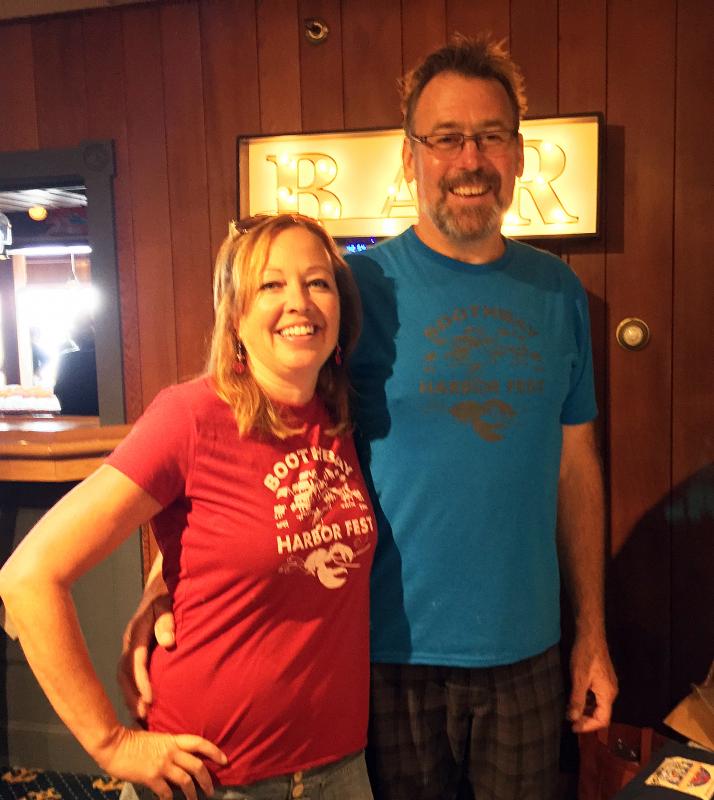 Lori and Steve Reynolds were seen everywhere something was happening during the 10-day event. SUZI THAYER/Boothbay Register