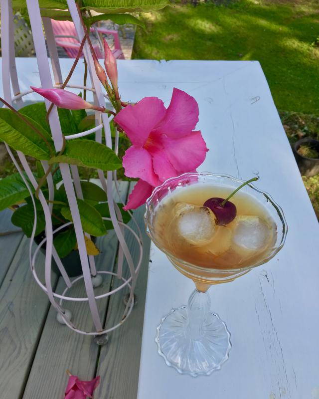 Plus I can have a free (sort of) manhattan on the deck. SUZI THAYER/Boothbay Register