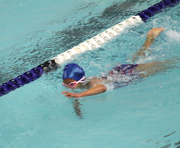Yuji Smith competes in a freestyle event at the Bath meet. STEVE EDWARDS/Boothbay Register