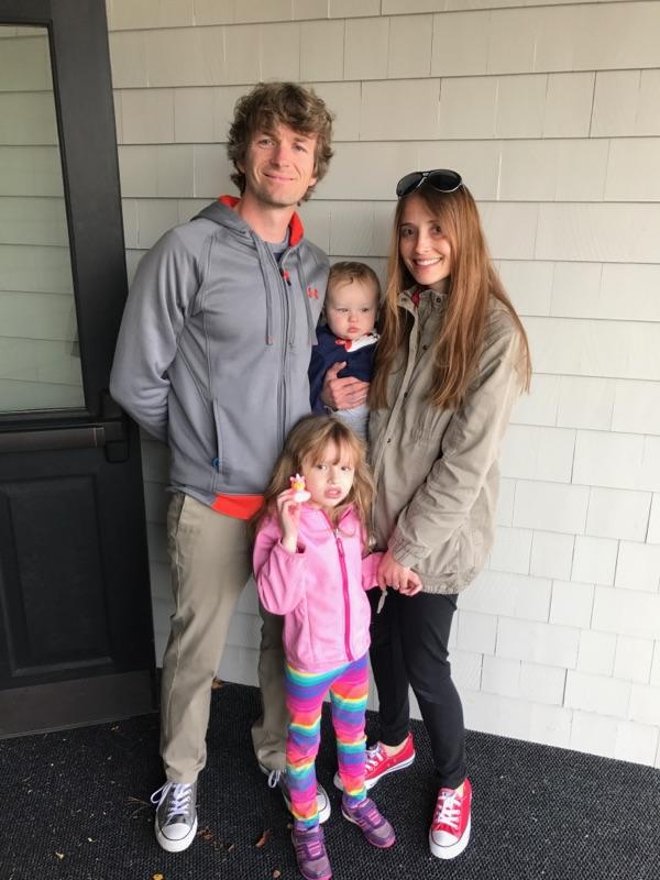Coach Nick Scott, wife Mandy and their two children stayed two nights at Oceanside. Courtesy of Michelle Amero