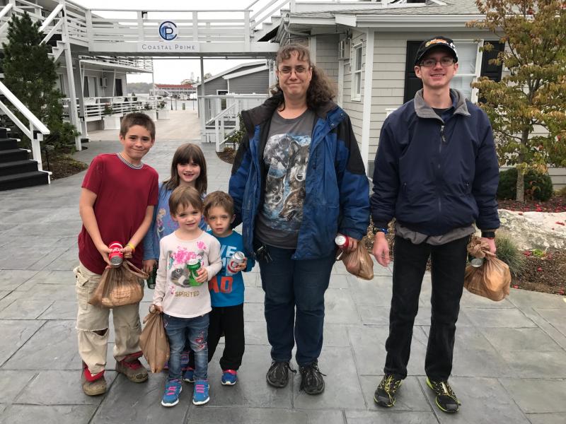 This woman stayed at Oceanside with her five children. Courtesy of Michelle Amero