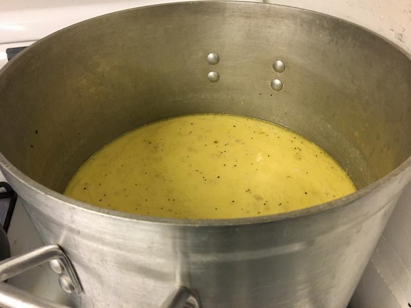 Cathy Pinkham’s fish chowder. SUZI THAYER/Boothbay Register