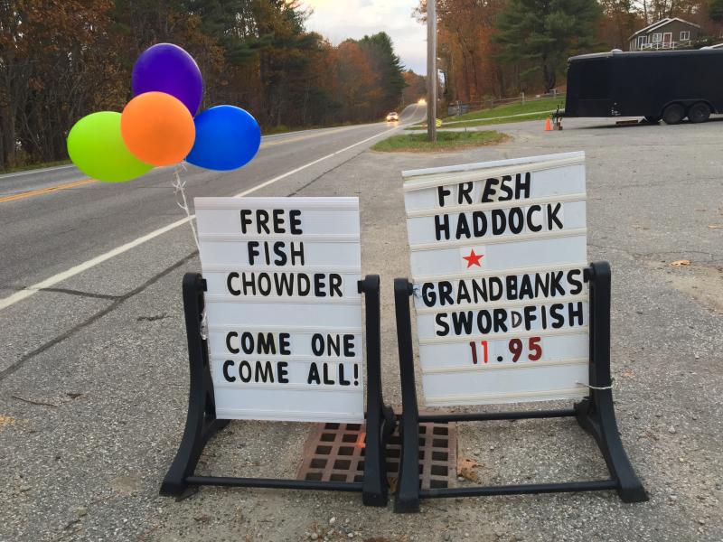 In case you didn’t believe me about the swordfish and the free chowder. SUZI THAYER/Boothbay Register