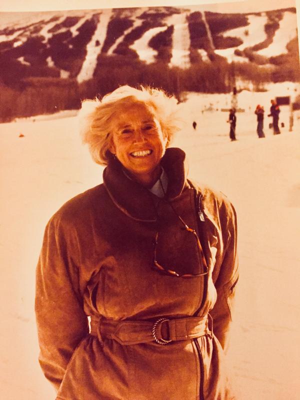 My mother, Jean Thayer, on one of the Best. Days. Ever! Courtesy of Carol Tanner