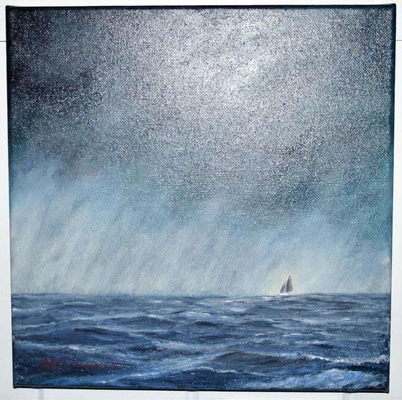 “Solo,” an oil by Roger Milinowksi. Roger Milinowski