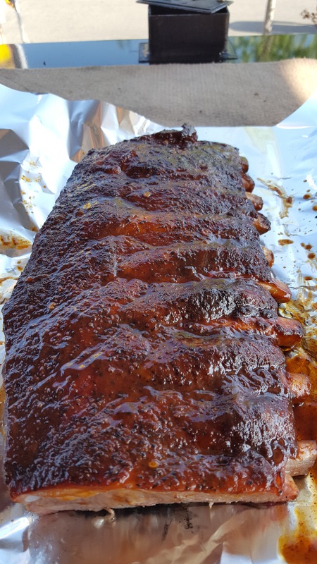 Farenheit 225 glazed St. Louis ribs. Courtesy of Al Clark
