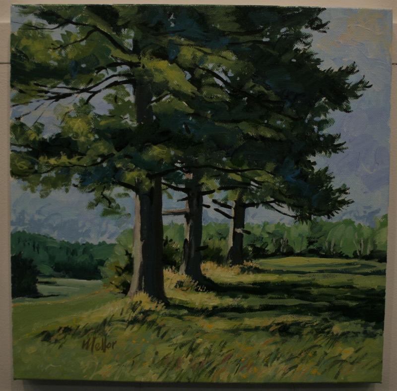 “Three Sisters” an acrylic by Mark Mellor. Mark Mellor