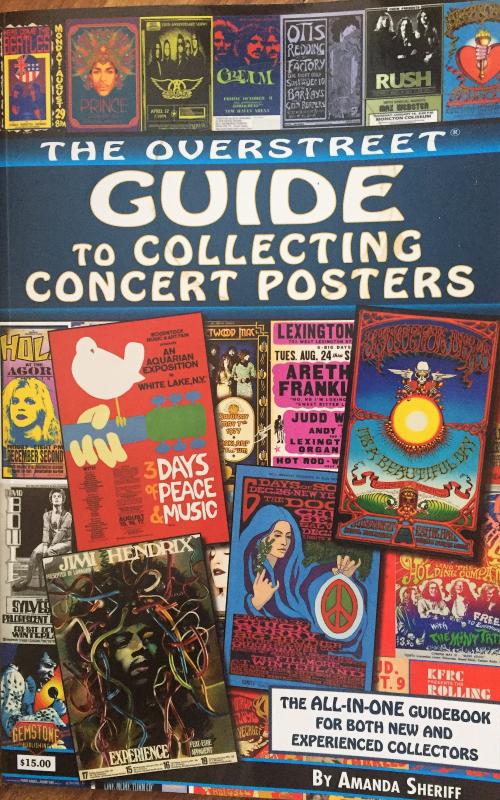The new “Overstreet Guide To Collecting Concert Posters” – design and layout by Dawn Guzzo of Boothbay Harbor