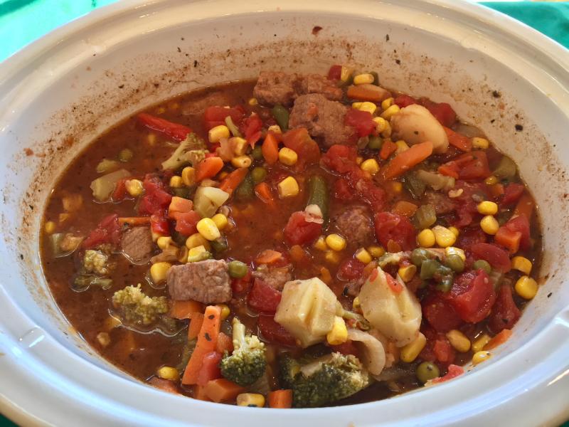 Taco soup, one of eight soups served Jan. 18 at St. Columba’s Episcopal Church. SUZI THAYER/Boothbay Register