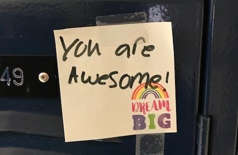 A decorated locker at BRHS. Courtesy of Lauren Graham