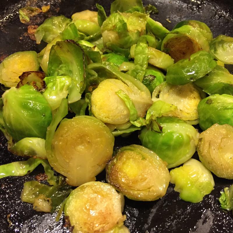 Braised Brussels sprouts! SUZI THAYER/Boothbay Register