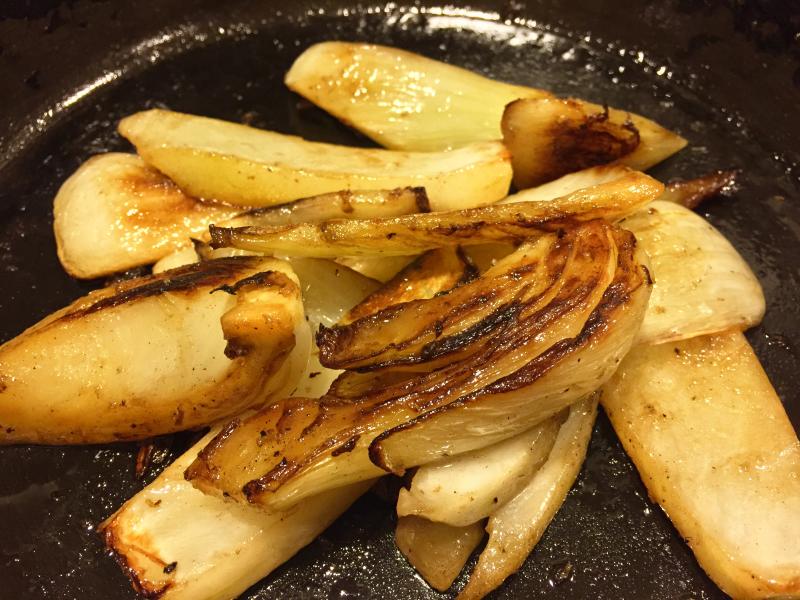 Pan roasted endive. SUZI THAYER/Boothbay Register