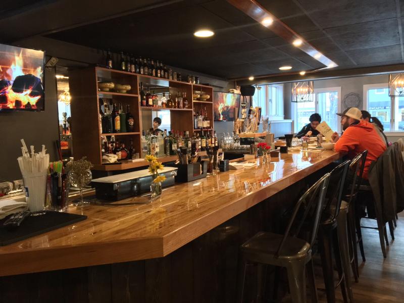 The bar area at O-Cha Bar & Grill in Damariscotta. SUZI THAYER/Boothbay Register