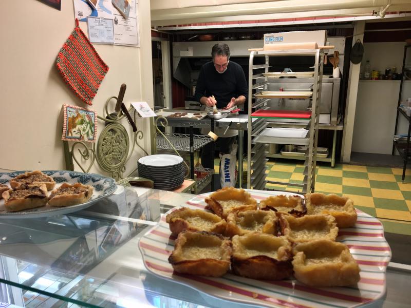 Bernie DeLisle can usually be seen in the kitchen of his Damariscotta restaurant, Osteria Bucci. SUZI THAYER/Boothbay Register