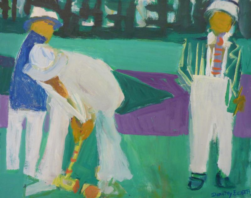 Dorothy Eisner(1906-1984), Croquet VII (1978), 20x25”