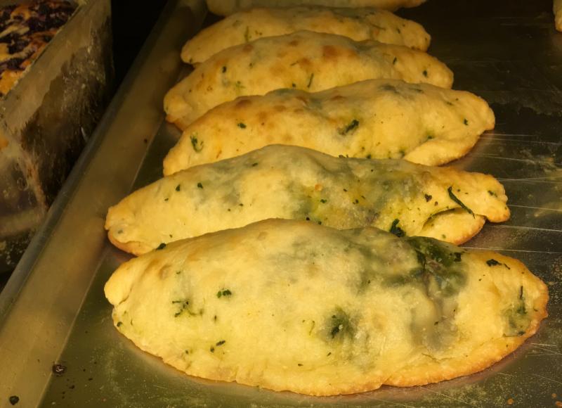 Some of Nana Bucci’s famous spinach pies fresh out of the oven. SUZI THAYER/Boothbay Register