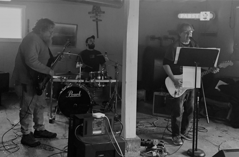 Rehearsing Jan. 27 out North Waldoboro way. LISA KRISTOFF/Boothbay Register