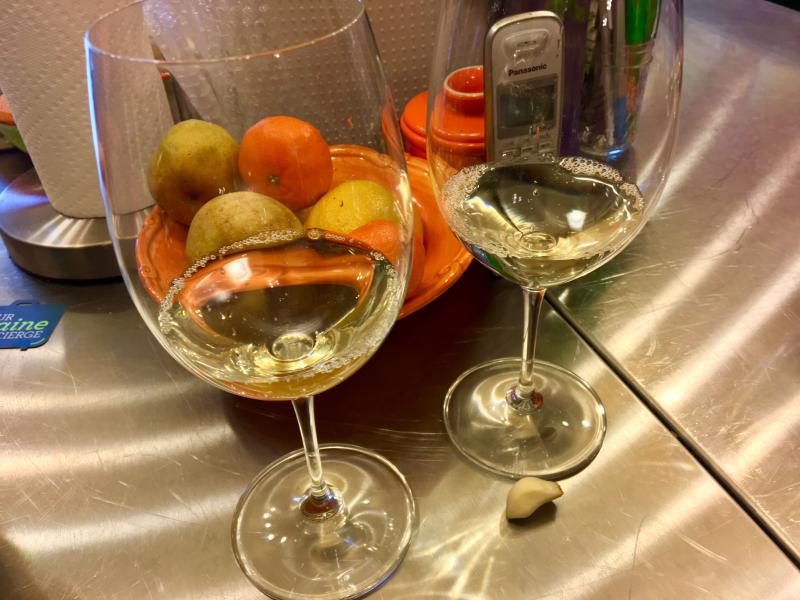 We got to sample three different wines with our fondue. None were Two Buck Chucks. SUZI THAYER/Boothbay Register
