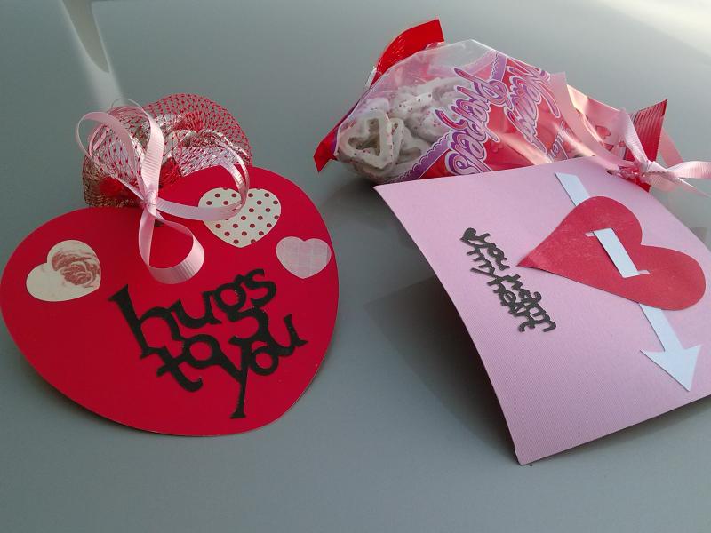 Cricut cards and sweets were made by Community Center volunteers for residents of Safe Havens at St. Andrews Village and the Greens at the center. JANE CARPENTER/Boothbay Register