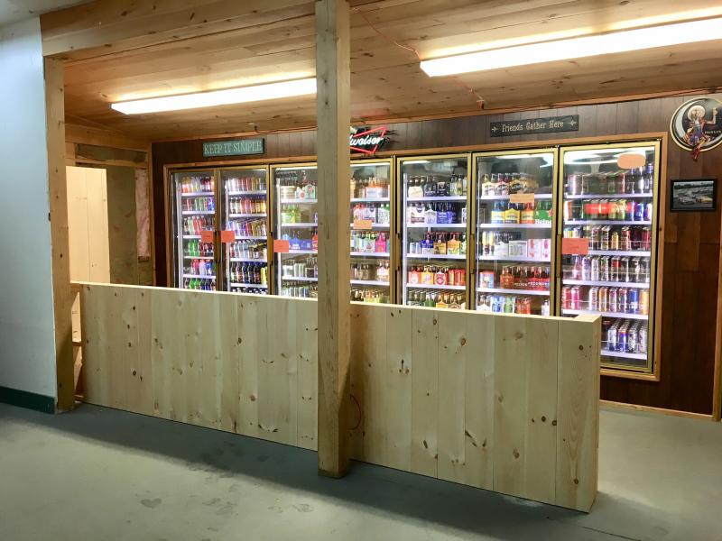 The beginning of the bar at the new sports pub in Wiscasset, the Cubbyhole. Courtesy of Carla Chapman