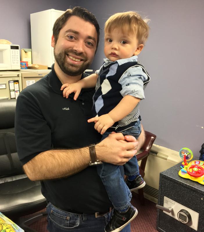 Nick and Oscar Mirabile at Harbor-Tech Solutions. SUZI THAYER/Boothbay Register