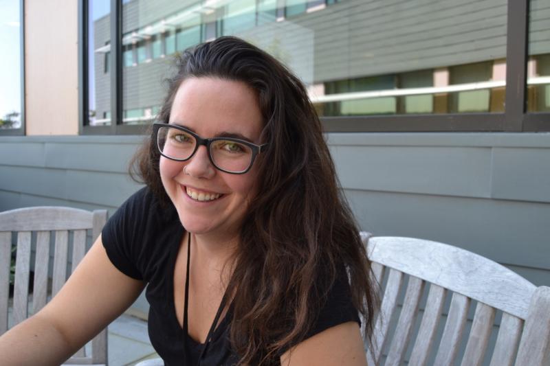 Maura Niemisto recently attended the Ocean Sciences Meeting in Portland, Oregon. A graduate student in the University of Maine’s School of Marine Sciences and based at the Darling Marine Center, Niemisto presented her research on the effects of ocean warming and acidification on larval lobsters. Courtesy of Aliya Uteuova/DMC