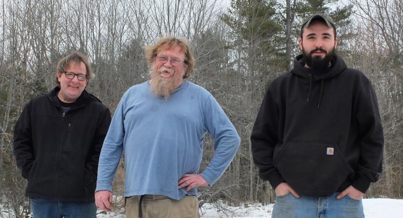 The Don Brewer Blues Project, front to back: Jake Sawyer, Jeff Ramsdell and Don Brewer. LISA KRISTOFF/Boothbay Register