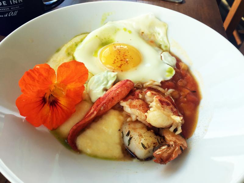 One of Topside Inn’s coveted savory breakfasts. SUZI THAYER/Boothbay Register