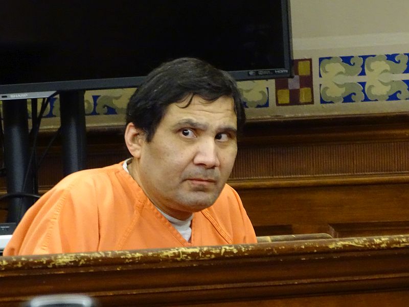Julio Carrillo looks toward Sharon’s table. (photo Erica Thoms)