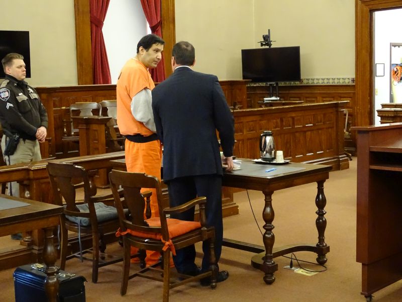 Julio Carrillo stands next to his attorney Darrick X. Banda. (photo by Erica Thoms)