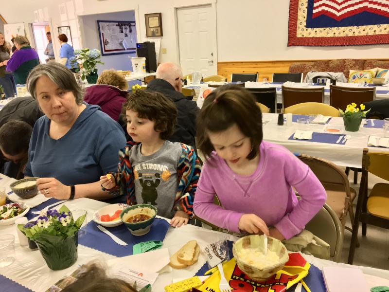 198 people attend the 22nd Annual Soup Bowl Supper at the American Legion Hall on Industrial Park Drive in Boothbay April 5. SUZI THAYER/Boothbay Register
