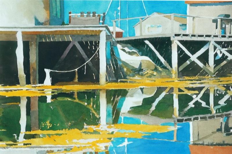 “Built on Granite,” A new Heidi Seidelhuber watercolor. See it in the Studio 53 show! Courtesy of Terry Seaman Heidi Seidelhuber