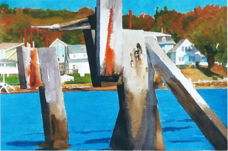 “Footbridge Relic,” 16” x 24” watercolor, new! Heidi Seidelhuber Heidi Seidelhuber