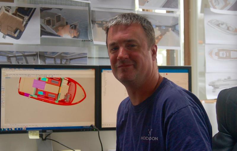 Tender designer Nate Thompson. ART MAYERS/Boothbay Register