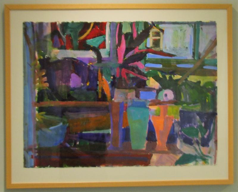 Ida Schmulowitz: “Studio Shelf Still Life”, gouache-watercolor. 2017. Ida Schmulowitz