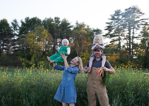 Brady Hatch and husband Brendan McQuillen with their two children. Courtesy of Brady Hatch