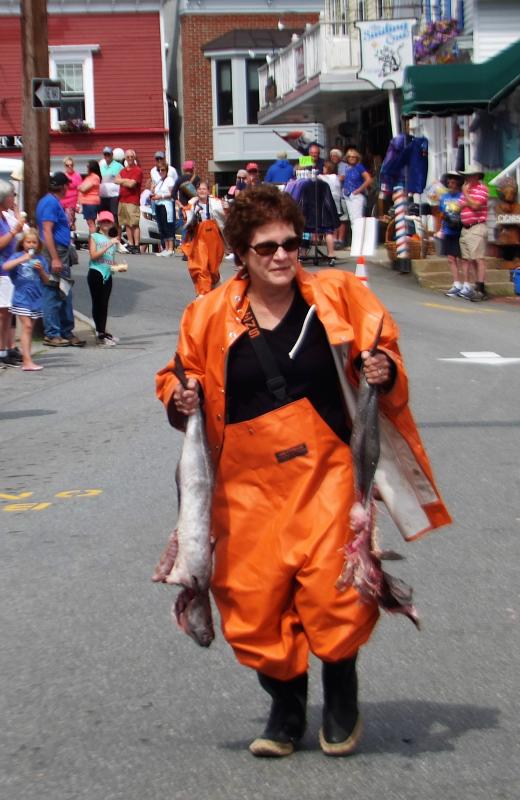Almost to the finish and lookin' mighty cool while doing it. LISA KRISTOFF/Boothbay Register