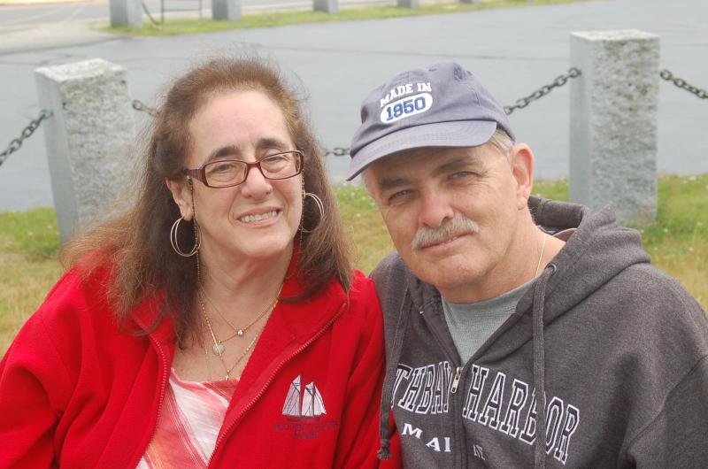 Visitors Jim and Diane Joyce. ART MAYERS/Boothbay Register