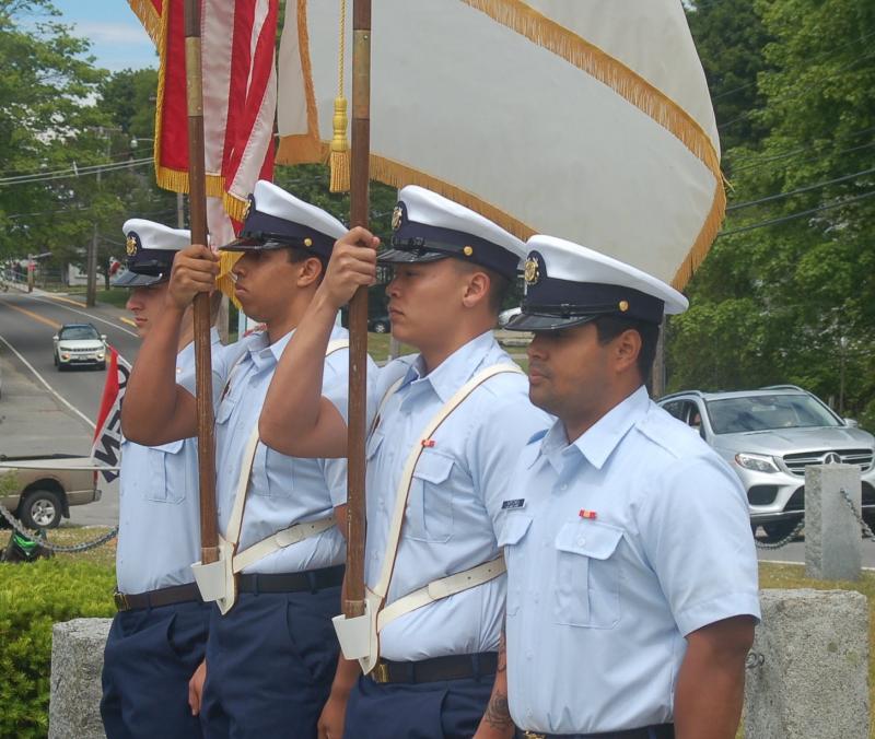 The Coast Guard Honor Guard. ART MAYERS/Boothbay Register