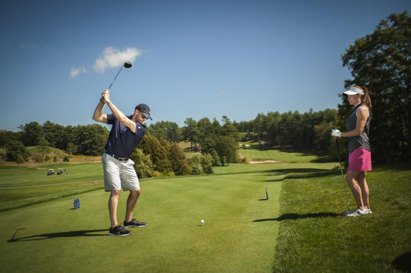Golfers at Boothbay Harbor Country Club. Courtesy of Boothbay Harbor Country Club