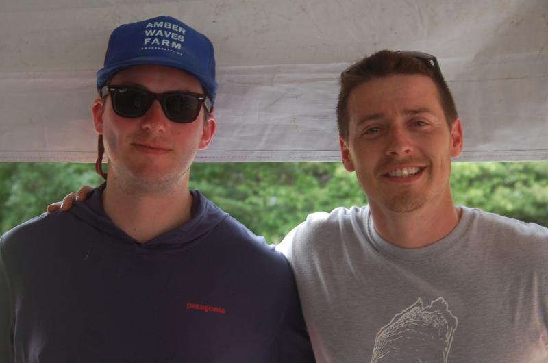 Winner James Geoghegan and third place finisher Brendan Parsons. ART MAYERS/Boothbay Register