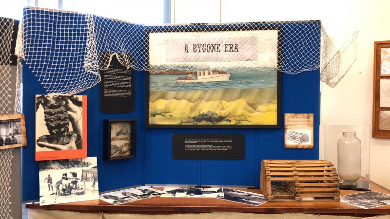 Part of the historical display at the Maine State Aquarium. PAGE BROWN/Boothbay Register