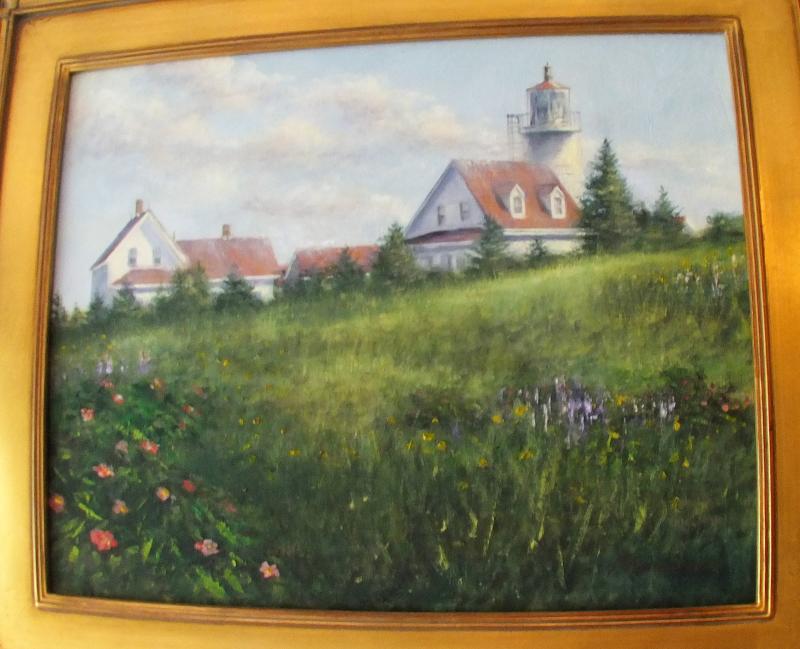 “Monhegan Light,” 16” x 20” oil by Roger Milinowski Roger Milinowski