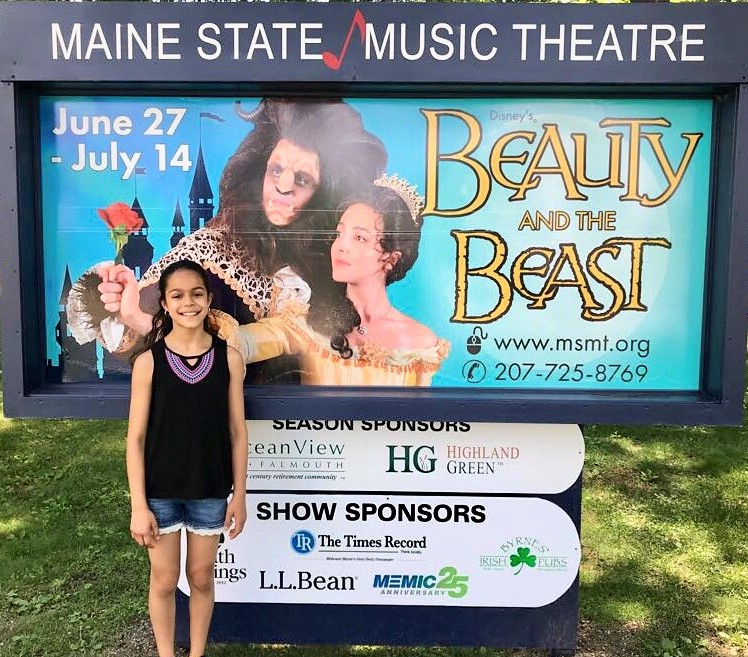 Commemoration photo: Sophia’s first professional theatrical experience. Courtesy of Cherie and Guy Scott